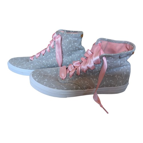 Sneakers alte donna Vans Camden taglia 10 grigio bianco tela tarassaco skater