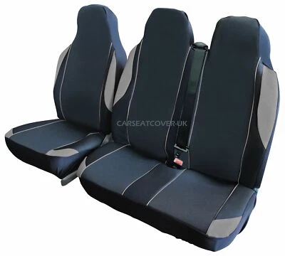 LDV Convoy (96-05) GREY MotorSport VAN Seat COVERS - Single + Double - Image 1 of 4