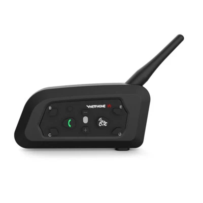 Motorcycle Helmet Intercom Bluetooth Wireless Headset Interphone V6 Waterproof - Image 1 of 4