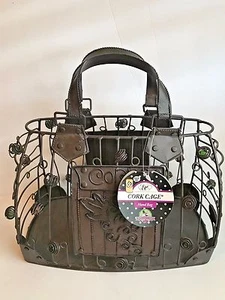 EPIC PRODUCTS~CORK CAGE HAND BAG~ 10 X 10 - Picture 1 of 5