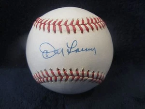 Don Larsen Autographed OAL (Brown) Baseball - PSA Sticker ONLY - Picture 1 of 8
