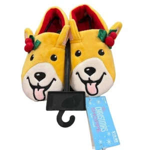 S/M New Christmas Puppy Dog Children's Slippers The Christmas Shoppe - Picture 1 of 9