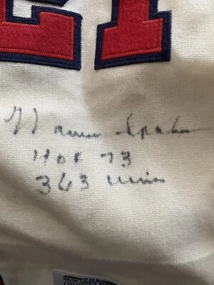 Warren Spahn Signed Auto Jersey Inscr “HOF 73-363 Wins” Milwaukee Braves beckett - Image 1 of 4