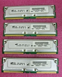 Lot 4 of 512MB Dimm IBM 33L3255 33L324 ECC PC800 - Picture 1 of 3
