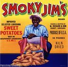 Sunset Louisiana Smoky Jim's Yams Yam Sweet Potato Vegetable Crate Label Print
