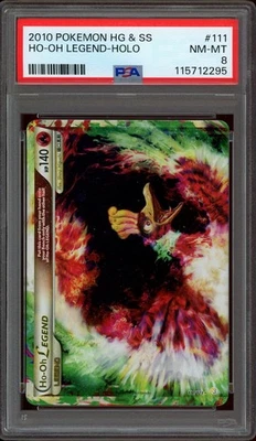 Pokemon PSA 8 Ho-Oh LEGEND TOP 111/123 HeartGold & SoulSilver 2010 Near Mint - Image 1 of 2
