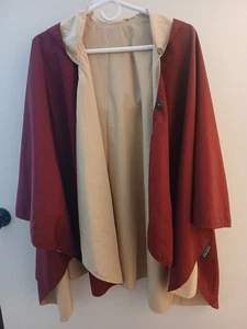 RainCaper by Gazebo Burgundy Poncho w/ Hood Reversible One Size - Picture 1 of 3