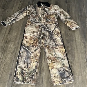 Walls Hunting Coveralls Youth 12 Regular Zip Up Insulated Realtree Camo - Picture 1 of 11