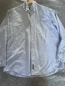 Vintage Timberland Shirt Men’s Medium Blue Pocket LS Hong Kong Burton Down  - Picture 1 of 9
