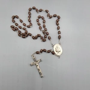Rosario MANO envuelto con cuentas INRI Crucifijo † AUTOMÁTICO San José - Imagen 1 de 4