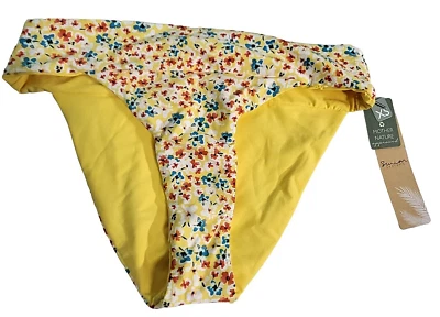Parte inferior de bikini Swim Systems para mujer talla XS flor silvestre prado felicidad con bandas amarillas Foto 1 de 4