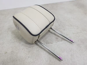 RANGE ROVER L322 09-12 FRONT LEFT & RIGHT IVORY, BLACK PIPING HEADREST SET - Picture 1 of 8
