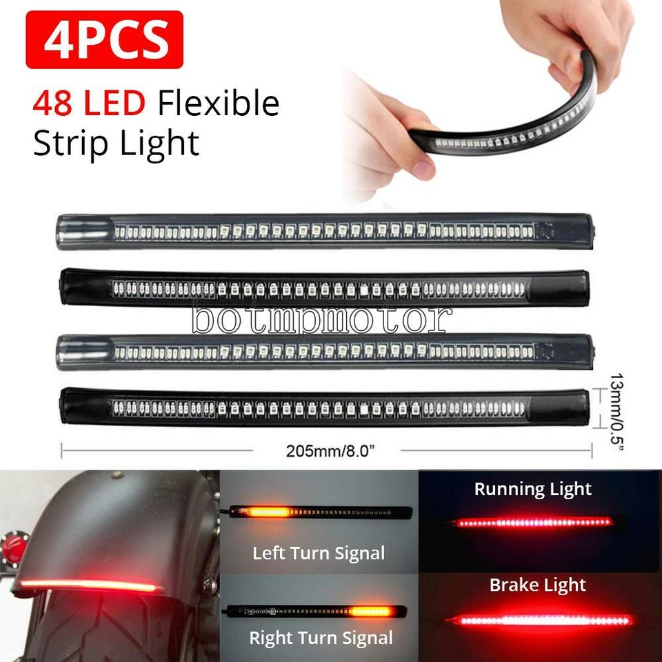 Tira de luz trasera de freno LED para Suzuki Intruder 600 800 1400 1500 Volusia VL VS Foto 1 de 4