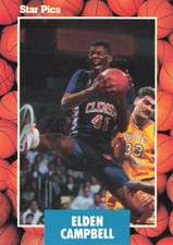 Elden Campbell 1990 Star Pics #35 Clemson Tigers