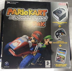 Console Nintendo Pack GameCube Noir Mario Kart Double Dash Complet FR Pal