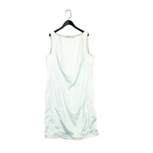 Elements Amanda Wakeley Ivory Boat Neck Panelled Sheen Pencil Dress - Size 20 - Picture 1 of 13
