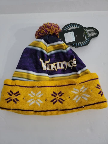 Minnesota Vikings  Light Up Printed Beanie Winter Hat* Watch Video* Cover
