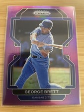 2022 Panini Prizm - George Brett - PURPLE PRIZM SHORT PRINT - #221 - Royals