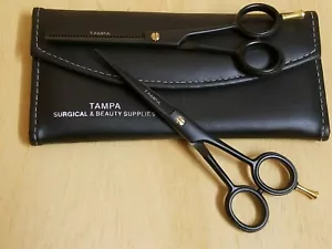 6 Inch Black Professional Barber Salon Hair Cutting Japanese Scissors Thinners - Picture 1 of 3