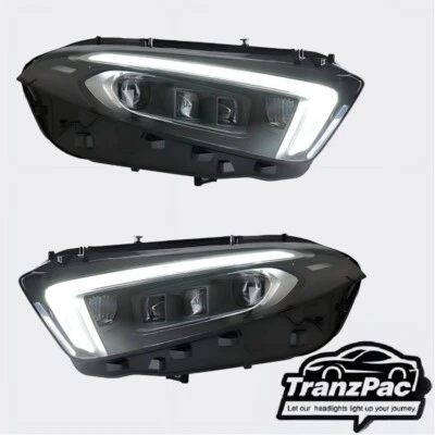 Conjunto de faros guía de luz LED DRL giro Mercedes-Benz Clase A AMG A180/A200 Foto 1 de 4