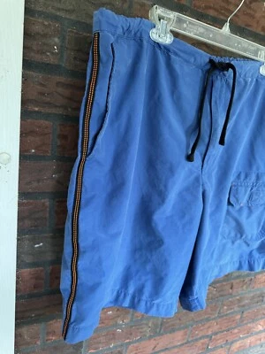 Traje de baño estructura azul baúles grandes con cordón cremallera 3 bolsillos board shorts Foto 1 de 4