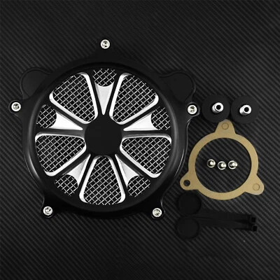 Contrast Cut Air Cleaner Gray Intake Filter Fit For Harley Touring 08-16 Softail - Image 1 of 4