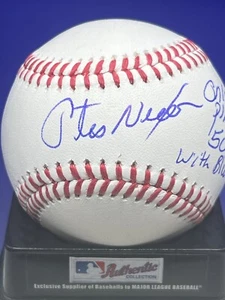 OTIS NIXON BLUE JAYS / EXPOS ONLY PLAYER 50 SB'S FOR BOTH SIGNED OML BASEBALL - Picture 1 of 2