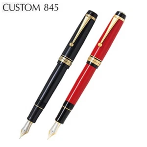 Pilot Namiki Custom845 FKV-5MR Black/Red 18K Fountain Pen FedEx - Picture 1 of 10