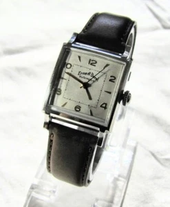 ERNEST BOREL RARE RECT SS SCREWED BACK WP  17J F700 BIDYNATOR STUNNING DIAL - Picture 1 of 11