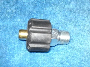 HIGH PRESSURE WASHER JETWASH SCREW FITTING COUPLING 1/2" FEMALE X 3/8"BSP MALE - Picture 1 of 2