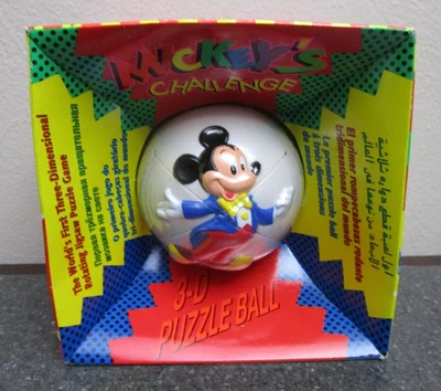 MICKEY'S CHALLENGE 3-D PUZZLE BALL NEW IN PACKAGE RUBIK'S TYPE DONALD DUCK - Image 1 of 4