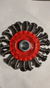 Set Spazzole Ruota Filo Girevole 4" per Smerigliatrice Angolare - Confezione da 8 Resistenti - Foto 1 di 8