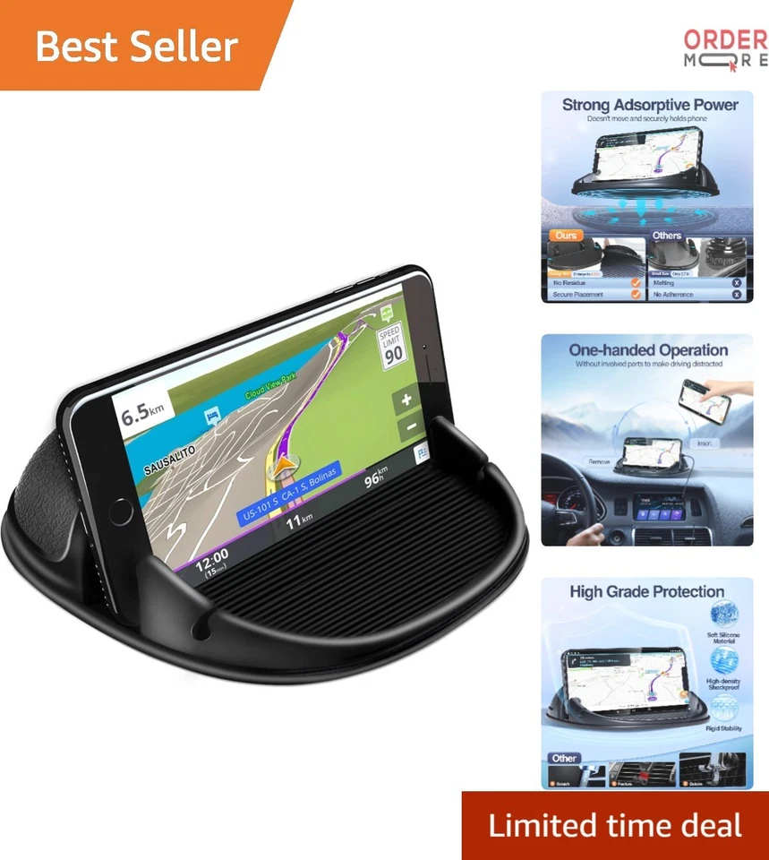 Car Phone Holder Mount Silicone Pad Mat Various Dashboards Desk Stand Compatible