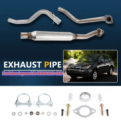 1x Exhaust Pipe For Subaru Impreza 2.0L SEDAN 2012 2013 2014 2015 2016 Brand New - Image 1 of 4