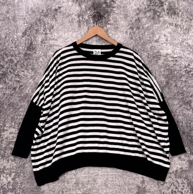 Suéter Planet Lauren G OS Talla Única Mujer Algodón Pima Modal Rayas Talla Grande Foto 1 de 4