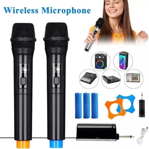 Professional VHF Handheld Microphone System Wireless Mic Karaoke W/ USB Receiver - Picture 1 of 7