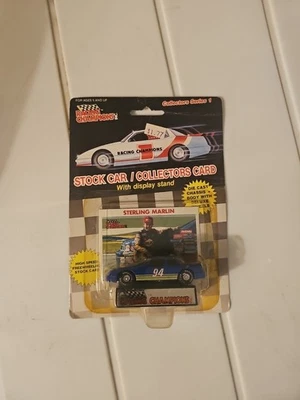 1989 Racing Champions Series 1, Sterling Marlin, #94 Sunoco, Blue, Plastic Tires - Image 1 of 2