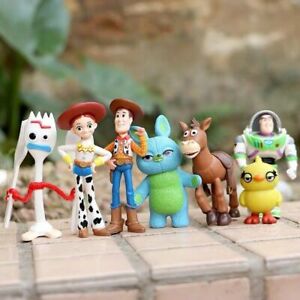 7Pcs/Set Toy Story 4 Woody Forky Bunny Action Figures Toy Model Kids Gift