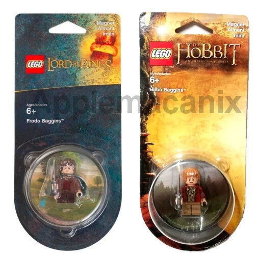LEGO 850682 850681 Bilbo Baggins & Frodo Baggins Minifigure Magnet Set of 2 NEW - Image 1 of 1
