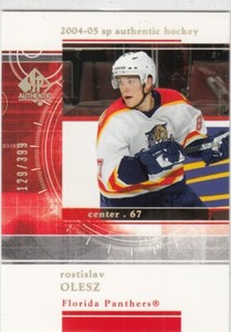 2004-05 SP AUTHENTIC ROOKIE REDEMPTIONS #RR13 ROSTISLAV OLESZ 129/399    *11723