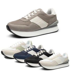 Women Sneakers Walking Platform Comfortable Lightweight Casual Fashion Sneaker - Picture 1 of 25