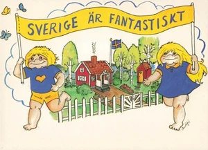 m465 modern postcards 4x6 inches THREE Sweden Children - Picture 1 of 3
