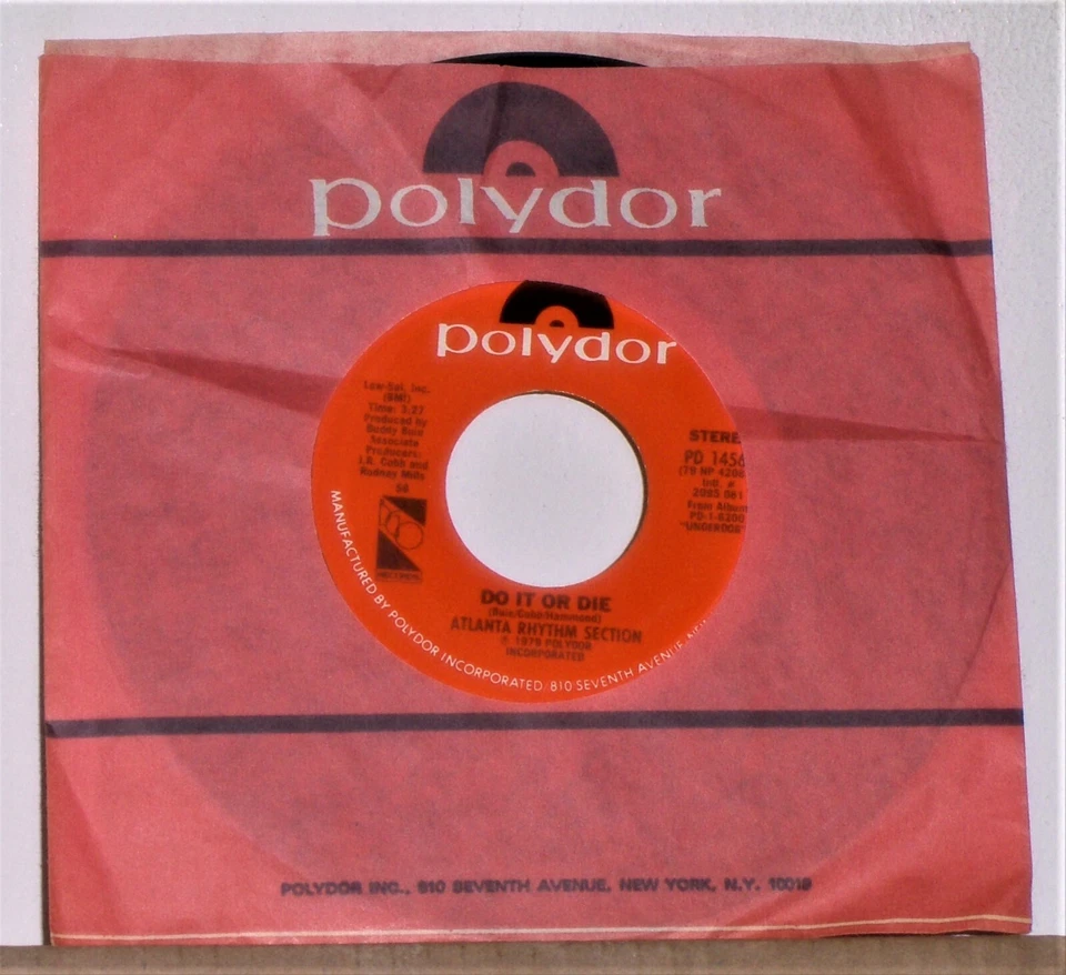 Atlanta Rhythm Section ‎- Do It Or Die / My Song - 45 Single - Record Near Mint - Image 1 of 2