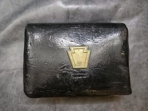ANTIQUE ORIGINAL U.S. CIVIL WAR LEATHER CARTRIDGE BOX POUCH Pennsylvania L@@K - Picture 1 of 7