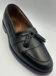 Allen Edmonds Herren Halbschuhe Schuhe 11.1/2.D Alexandria Schwarz Leder Kiltie Quaste - Bild 1 von 16