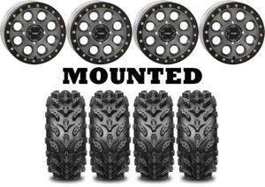 Kit 4 Interco Swamp Lite Tires 29.5x10-14 on System 3 SB-7 Beadlock Gray 1KXP - Picture 1 of 5