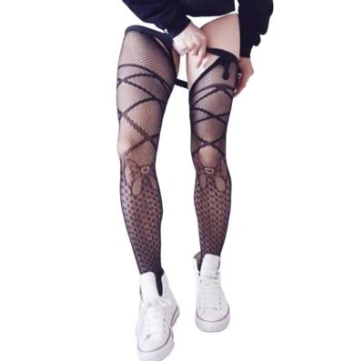 Herren Strumpfhose Pofrei Straps mit Gürtel Sissy XS,S,M,L Männer Dessous Ouvert - Bild 1 von 4