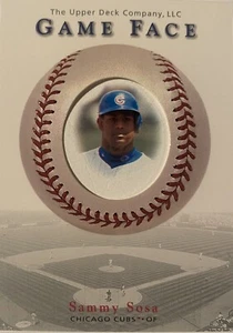 Tarjeta de béisbol Sammy Sosa 2003 de mazo superior cara de juego - Imagen 1 de 2