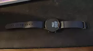 TicWatch C2+ Mobvoi Black Wear OS Smartwatch, Leather & Rubber strap - Picture 1 of 5