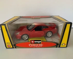 Porsche GT3 Strasse 1:18 Die Cast Special Collection Rojo Burago Italia 30395 NUEVO - Imagen 1 de 8